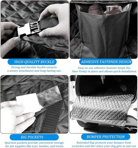 SUV Dog Cargo Liner لهوندا HR-V 2016-2020 2021 2022 2023 2024 2025 2026، غطاء شحن الحيوانات الأليفة مقاوم للماء ومضاد للانزلاق لصندوق السيارة، متين مقاوم للخدش غطاء مقعد الكلب لسيارات الدفع الرباعي in Kuwait