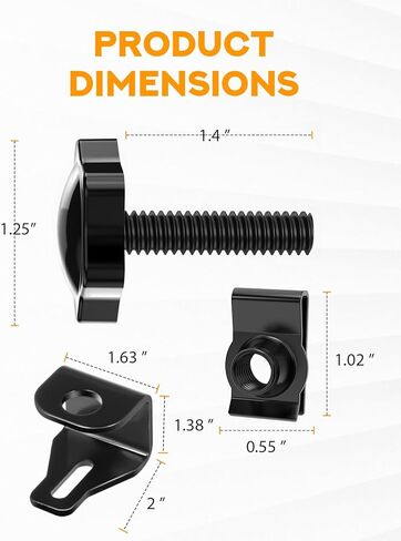PBYMT Theft Deterrent Saddlebag Locks, Saddle Bag Bolts Mounting Screws Compatible for Harley Davidson Touring Road King Street Glide Electra Glide Road Glide 1988-Later in Kuwait