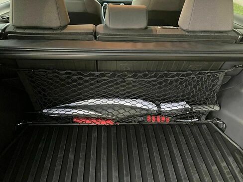 شبكة شحن منظم صندوق السيارة الخلفي لسيارة Toyota Corolla Cross 2022-2025 - شبكة شحن على شكل ظرف لسيارات الدفع الرباعي - شبكة تخزين ممتازة لتنظيم صندوق السيارة - متوافقة مع Corolla in Kuwait