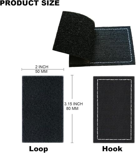 2PCS American Flag Patches,Hook & Loop Patches -Black & Gray- USA Flag for Caps Bags Vests Military Uniform Emblem Patches in Saudi Arabia