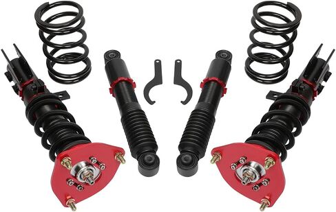 Coilovers Suspension Kit Fit for Hyundai for Veloster 2012-2017 Coilovers Struts, Height Adjustable Lowering Kit, Red in Saudi Arabia