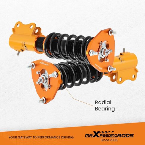 maxpeedingrods Coilovers لـ Mitsubishi Lancer ES/OZ/Ralliart FWD 2002-2006، دعامات طقم تعليق Coilovers قابلة للتعديل للارتفاع، دعامات ممتص الصدمات للتخميد مسبقًا، مجموعة خفض Gol in Kuwait