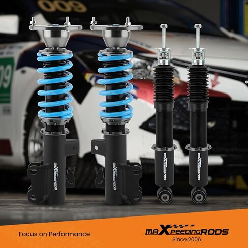 maxpeedingrods Coilovers لكاديلاك ATS RWD 2013-2019، لكاديلاك CTS RWD 2014+، طقم تعليق كويلوفيرز قابل للتعديل من 24 مستوى، ممتص صدمات قابل للتعديل للارتفاع، مجموعات خفض T6 مطورة in Kuwait