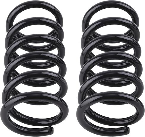 3" Drop Front Coil Springs Compatible with Dodge Ram Charger D100 D150 All Cabs 2WD 1972-1993, 55CrSi Steel Powder Coated in Kuwait