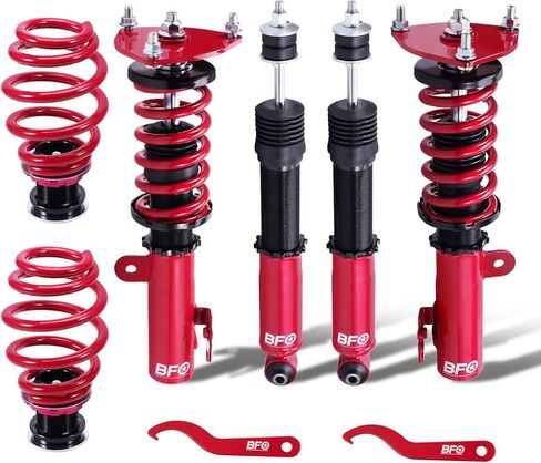 BFO Coilovers for for Scion TC 2011-2016 AGT20, for Toyota Zelas 2011-2016, Height Adjustable Coilovers Suspension Kit, Preset Damping Shock Absorber Struts, Lowering Kit Red in Saudi Arabia