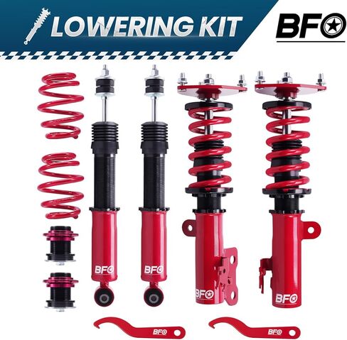 BFO Coilovers for for Scion TC 2011-2016 AGT20, for Toyota Zelas 2011-2016, Height Adjustable Coilovers Suspension Kit, Preset Damping Shock Absorber Struts, Lowering Kit Red in Saudi Arabia