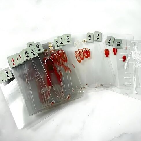 The Body Deck Transparent Anatomy Playing Cards, 3D Skeleton Design, Educational Card Game, 54 Cards (1 Pack) in Saudi Arabia