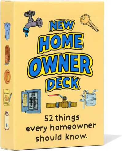 Niche Nation Games New Homeowner Playing Cards - 52 Funny and Mildly Useful Tips for First Time Homeowners - Housewarming Gifts – House Warming Gifts New Home - Funny New Homeowner Gift in Saudi Arabia