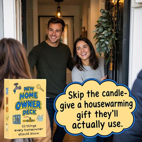 Niche Nation Games New Homeowner Playing Cards - 52 Funny and Mildly Useful Tips for First Time Homeowners - Housewarming Gifts – House Warming Gifts New Home - Funny New Homeowner Gift in Saudi Arabia