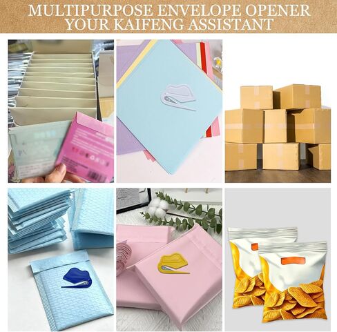 4 Pack Letter Opener Envelope Slitter,Mail Cutter with Safety Concealed Sharp Blade Neatly Opened Without Damage,Envelope Opener for Women,Men,Worker,Students,Home,Office,Postal for Package,Paper Cut in Saudi Arabia