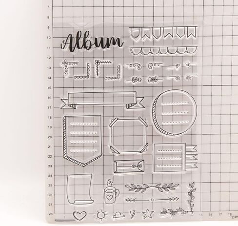 Craft Album Banner Frame Basic Clear Stamp for Card Making Decoration and Scrapbooking in Kuwait