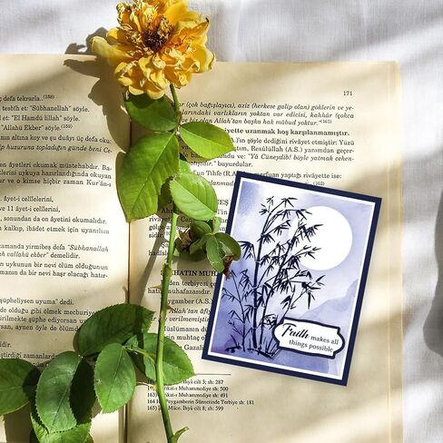 Plant Bamboo Pine Clear Stamps Plant Bamboo Pine Decorative Clear Stamps Silicone Stamps for Card Making and Photo Album Decor Decoration and DIY Scrapbooking in Kuwait