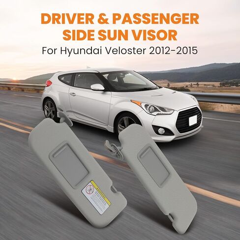 واقي من الشمس من maxpeedingrods مع مرآة مناسب لسيارة Hyundai Veloster 2012-2015 85210-2V130-TX/85220-2V140-TX in Kuwait