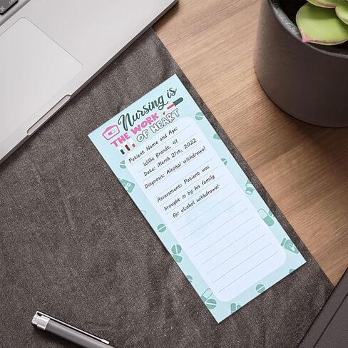 Nurse Gifts, 11Pcs Nurse Accessories for Work, Nursing Student RN Medical Appreciation Gift, Includes Ballpoint Pens, Sticky Notes, Greeting Card, Sticky Notepad, Key Chain in Saudi Arabia