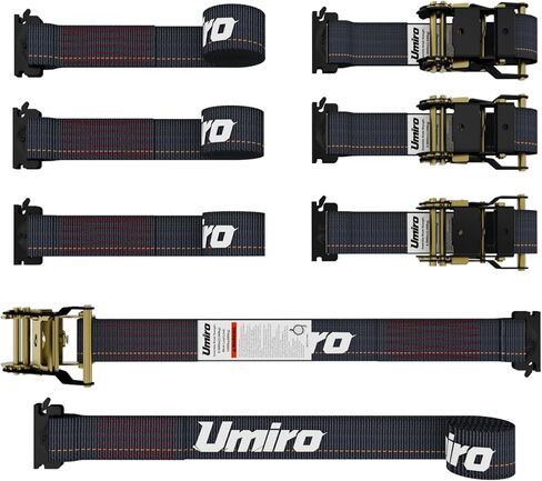 E-Track Ratchet Straps 4 Pack - 2 Inch x 15 Ft - 4400lb Break Strength, 1500lb Working Load Limit - Heavy Duty Truck Trailer Tie Downs for Cargo, Motorcycle, Furniture(Black, 2x15ft 4PACK) in Saudi Arabia