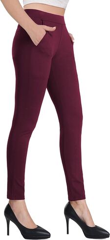 Bamans Dress Pants for Women Work Business Office Skinny Tummy Control Trousers Stretchy Formal Slacks in Saudi Arabia