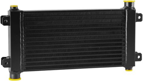 Automotive Replacement Engine Turbocharger Intercoolers Aluminum Bar and Plate Air Compressor Belt Guard Cooler 18.2 x 8" 3/4 NPT Black in Kuwait