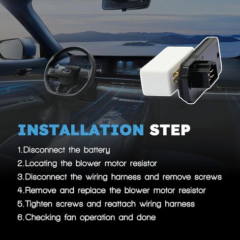 مقاوم محرك منفاخ HVAC مع حزام أسلاك متوافق مع Toyota Rav4 1996 1997 1998 1999 2000 Relpace 8713842010 JA1342 in Kuwait
