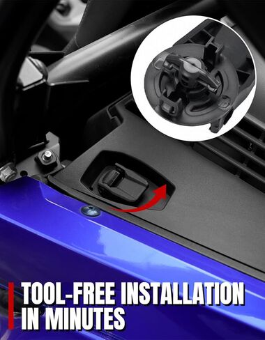 Hood Storage Flip Latch Lever Locks for Yamaha Accessories – A & UTV PRO 2PCS Hood Clip Replacement for Viking Wolverine RMAX X2 4 YXZ – Plastic Lock for Offroad Storage Upgrade, OEM#1XD-2175K-10-00 in Kuwait