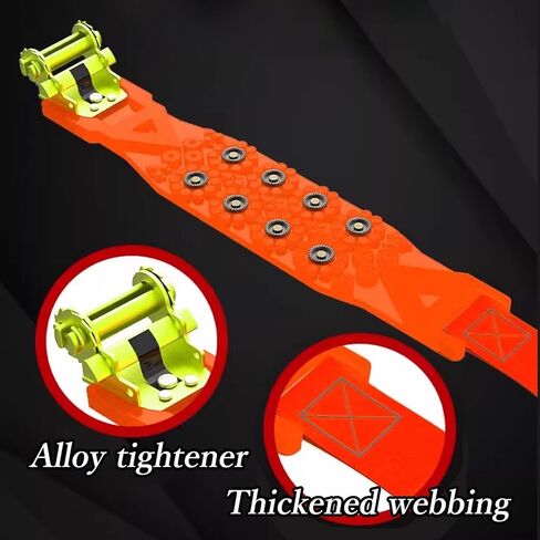 Snow Tire Chains for Honda HR-V Sport SUV 2023-2025, Traction Straps Non-Slip Quick No-Tools Installation Low Noise for Ice Snow Mud Fit 165-245mm Tires,8 Straps in Saudi Arabia