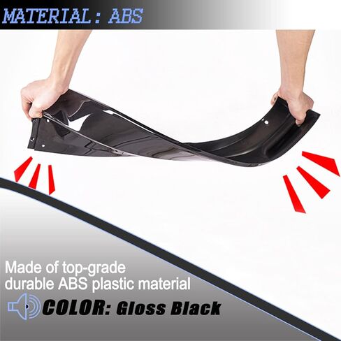 Front Bumper Lip for Honda Accord 2021 2022 Front Lip Splitter Air Dam Bumper Protection Spoiler Splitter Gloss Black in Saudi Arabia