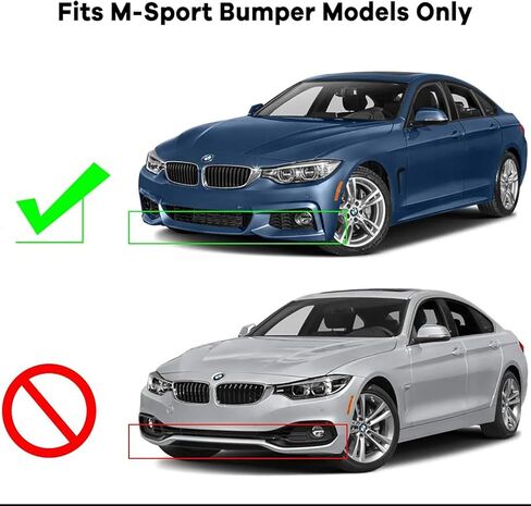 SCITOO Glossy Carbon Look Front Bumper Lip Fits for 2014-2020 for BMW F32 F33 F36 4-Series PP Front Lip Spoiler in Kuwait