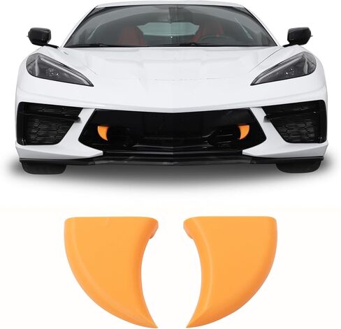 زخرفة شبكة المصد الأمامي متوافقة مع Chevy Corvette C8 Stingray 2020-2025، شبكة أسنان السيارة لتزيين الهالوين، زخرفة أسنان أنياب مصاصي الدماء، ملحقات خارجية (أبيض) in Kuwait