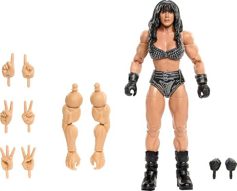 مجموعة Mattel WWE Elite Collection مجسمات وإكسسوارات، مجموعة Chyna Premium للحدث المباشر، سلسلة SummerSlam مع أجزاء Jesse "The Body" Ventura Build-A-Figer in Kuwait