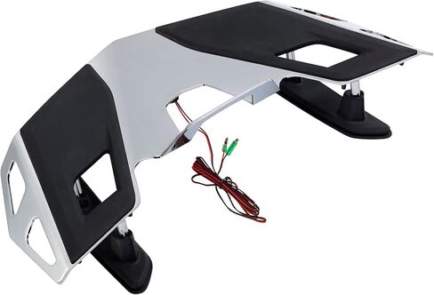 Green-L Motorcycle Rear Trunk Luggage Rack with LED Brake Light Fit for Honda Goldwing GL1800 2021-2025 (Matte Black) in Kuwait