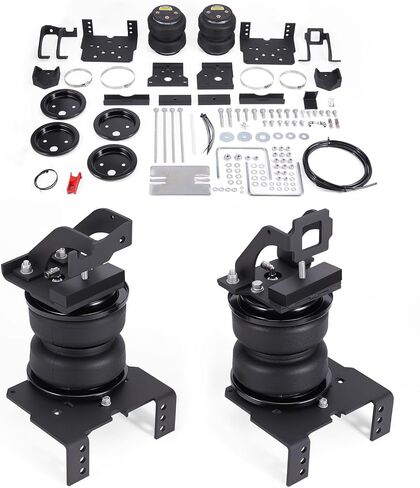 طقم أكياس تعليق هوائي خلفي من maXpeedingrods بوزن 5000 رطل لسيارة Ford F-250 F-350 2011-2016 وF-450 2011-2014 4WD فقط مجموعة زنبركية لمساعد الهواء فائقة التحمل مع مصد ارتداد in Kuwait