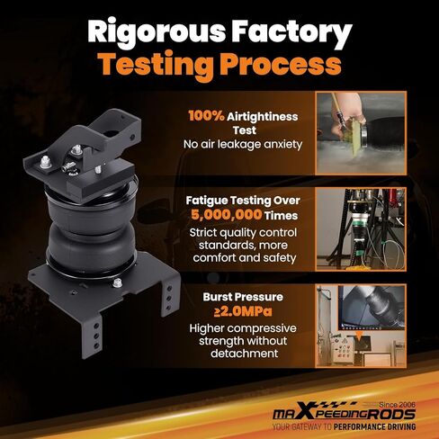 طقم أكياس تعليق هوائي خلفي من maXpeedingrods بوزن 5000 رطل لسيارة Ford F-250 F-350 2011-2016 وF-450 2011-2014 4WD فقط مجموعة زنبركية لمساعد الهواء فائقة التحمل مع مصد ارتداد in Kuwait