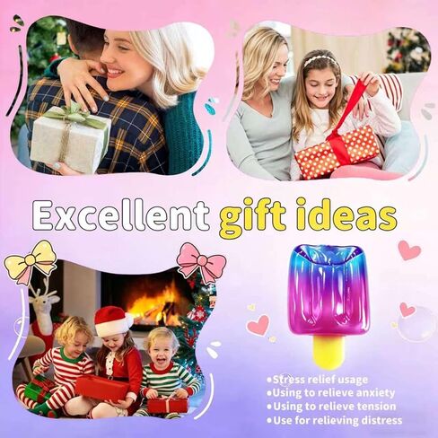 Ice Cream Squeeze Squishy, Slow Rising Sensory Fidget Toy, Soft & Stretchy Ice Cream Cone Squishy Pack for Stress Relief, Summer Sensory Toys Easter Basket Stuffers Party Favors for Kids Adults(1pc) in Saudi Arabia