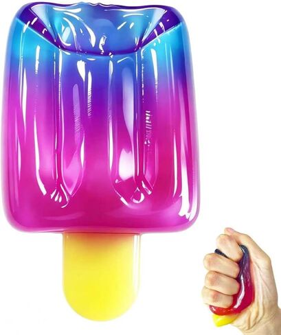 Ice Cream Squeeze Squishy, Slow Rising Sensory Fidget Toy, Soft & Stretchy Ice Cream Cone Squishy Pack for Stress Relief, Summer Sensory Toys Easter Basket Stuffers Party Favors for Kids Adults(1pc) in Saudi Arabia
