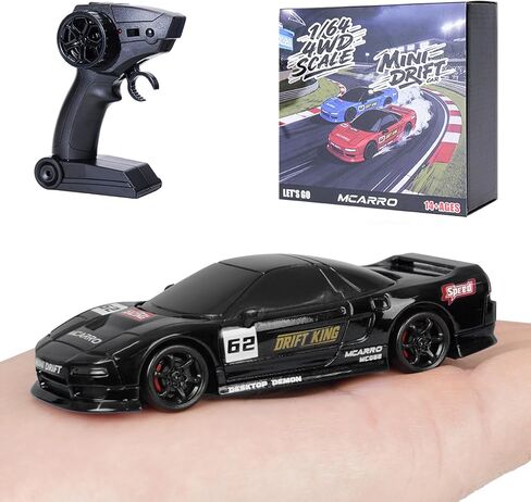 سيارة ARRIS 1/64 Mini RC Drift، سيارة تحكم عن بعد بسطح المكتب 4WD صغيرة مع أضواء LED ووضعين للسرعة، 2.4 جيجا هرتز نصف مقياس جيب حيلة RTF للبالغين in Kuwait