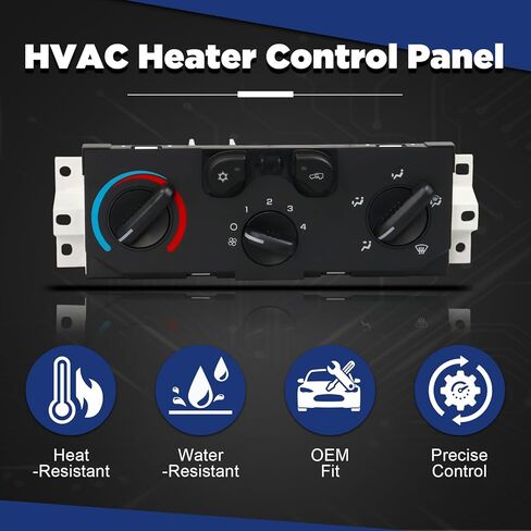 لوحة التحكم في المناخ لسخان AITKEN HVAC متوافقة مع لوحة التحكم في مكيف الهواء Chevy Colorado GMC Canyon 2004-2012، Isuzu I-280/290/350/370 2006 2007 2008 # 15221922 1573869 25841856 in Kuwait