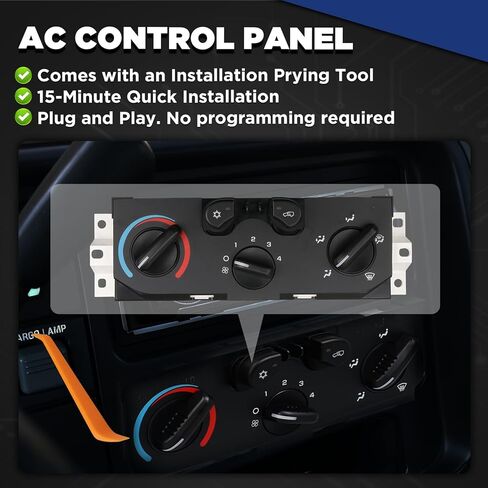 لوحة التحكم في المناخ لسخان AITKEN HVAC متوافقة مع لوحة التحكم في مكيف الهواء Chevy Colorado GMC Canyon 2004-2012، Isuzu I-280/290/350/370 2006 2007 2008 # 15221922 1573869 25841856 in Kuwait