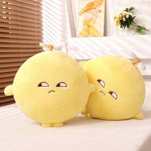 TZMAPU Lemon Plush Pillow, Stuffed Lemon Sofa Cushion, Lemon Doll Toy, Cozy Pillow for Sofa, Office, Cushion, Lounge, Gifts for Kids and Adults(Yellow, 20 inches) in Saudi Arabia