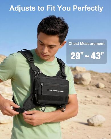 CEROBEAR Hydration Backpack Running Vest - Reflective Running Chest Pack with 2L TPU Water Bladder, Lightweight Breathable Water Backpack for Men Women, Ideal for Hiking Cycling Marathon in Saudi Arabia