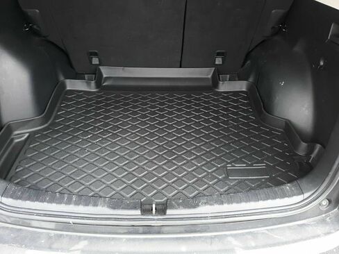بطانة الحمولة - سجادة صندوق السيارة لسيارة Honda CR-V 2012-2016 - سجادات صندوق السيارة المقاومة للطقس للسيارات ذات الشفة المرتفعة - حصيرة مطاطية لصندوق السيارة غير قابلة للانزلاق - سهلة التركيب - تصميم مقطوع مسبقًا بالليزر in Kuwait