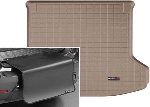 WeatherTech Cargo Trunk Liner with Bumper Protector for Infiniti QX50, QX55, Behind 2nd Row w/Bumper Protector (401123SK), Black in Kuwait