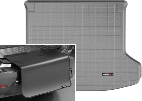 WeatherTech Cargo Trunk Liner with Bumper Protector for Infiniti QX50, QX55, Behind 2nd Row w/Bumper Protector (401123SK), Black in Kuwait
