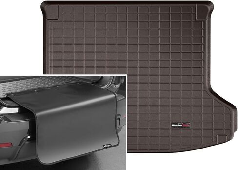 WeatherTech Cargo Trunk Liner with Bumper Protector for Infiniti QX50, QX55, Behind 2nd Row w/Bumper Protector (401123SK), Black in Kuwait