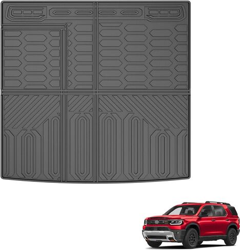 2026 Passport Trunk Mat for Honda Passport - AOMSAZTO All Weather TPE Custom Fit Cargo Mat Cargo Liner Heavy Duty Anti-Slip Cargo Tray, Black in Saudi Arabia