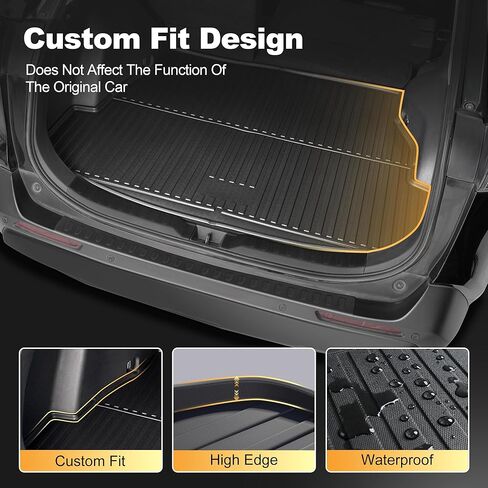 2026 Passport Trunk Mat for Honda Passport - AOMSAZTO All Weather TPE Custom Fit Cargo Mat Cargo Liner Heavy Duty Anti-Slip Cargo Tray, Black in Saudi Arabia