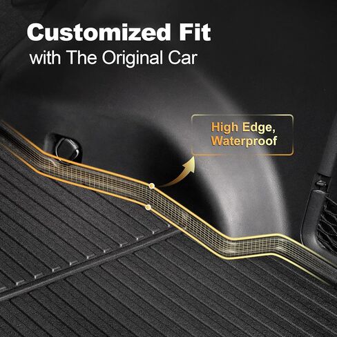 2026 Passport Trunk Mat for Honda Passport - AOMSAZTO All Weather TPE Custom Fit Cargo Mat Cargo Liner Heavy Duty Anti-Slip Cargo Tray, Black in Saudi Arabia