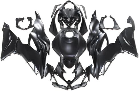 Matte Black Fairing Fit for Kawasaki Ninja 2019 2020 2021 2022 ZX6R 636 ZX-6R Injection ABS Plastics Bodywork Body Kit Bodyframe Body Work 18 19 20 21 A14 in Kuwait