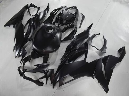 Matte Black Fairing Fit for Kawasaki Ninja 2019 2020 2021 2022 ZX6R 636 ZX-6R Injection ABS Plastics Bodywork Body Kit Bodyframe Body Work 18 19 20 21 A14 in Kuwait