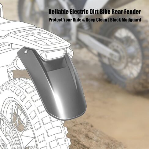 Electric Dirt Bike Rear Fender Fit for Tutti Soleil 01 Tuttio Soleil01 GB SF BF ARC Mudguard Splash Mud Guard Protection Keep Clean Ride Safe Black in Saudi Arabia