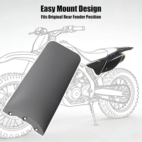 Electric Dirt Bike Rear Fender Fit for Tutti Soleil 01 Tuttio Soleil01 GB SF BF ARC Mudguard Splash Mud Guard Protection Keep Clean Ride Safe Black in Saudi Arabia