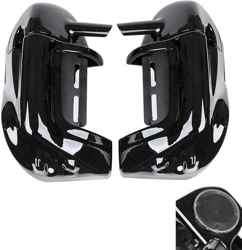 TCMT فتحة تهوية سفلية للساق + مكبرات صوت مقاس 6.5 بوصة + شوايات تناسب Harley Road King Road Glide Street Glide Electra Glide Ultra-Classic 1983-2013 in Kuwait